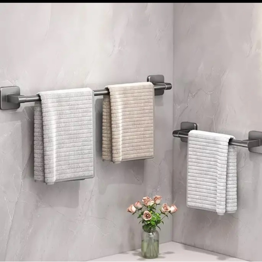 1pc Towel Rack, Bathroom Towel Bar Single Pole